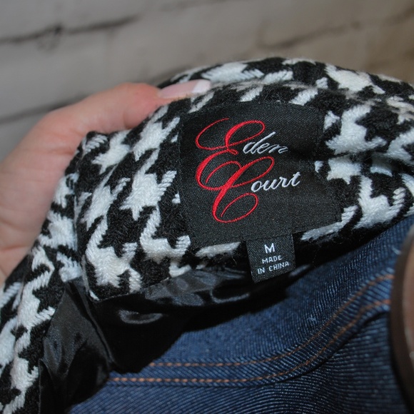 Houndstooth belted wrap coat from Eden Court - Picture 5 of 6